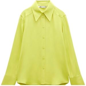 Zara neon yellow/green shirt